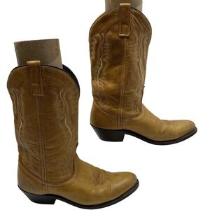 Laredo Ladies‎ Abby Collection Western Boot Walnut Leather Round Toe Women 8.5 M